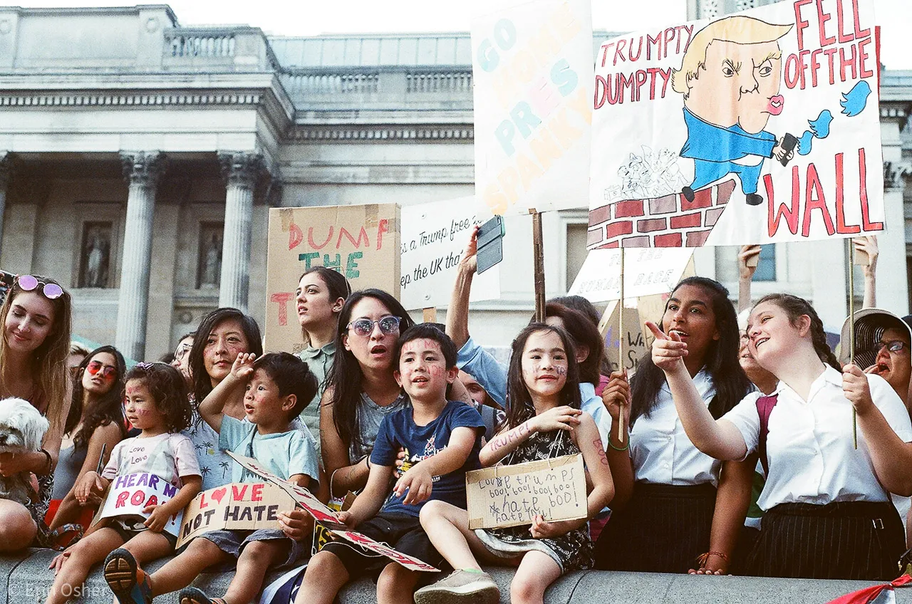 Protest Trump's Visit